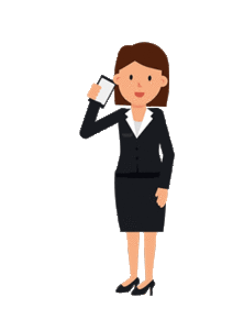 Corporate Woman Talking on the Phone GIF Animation Loop