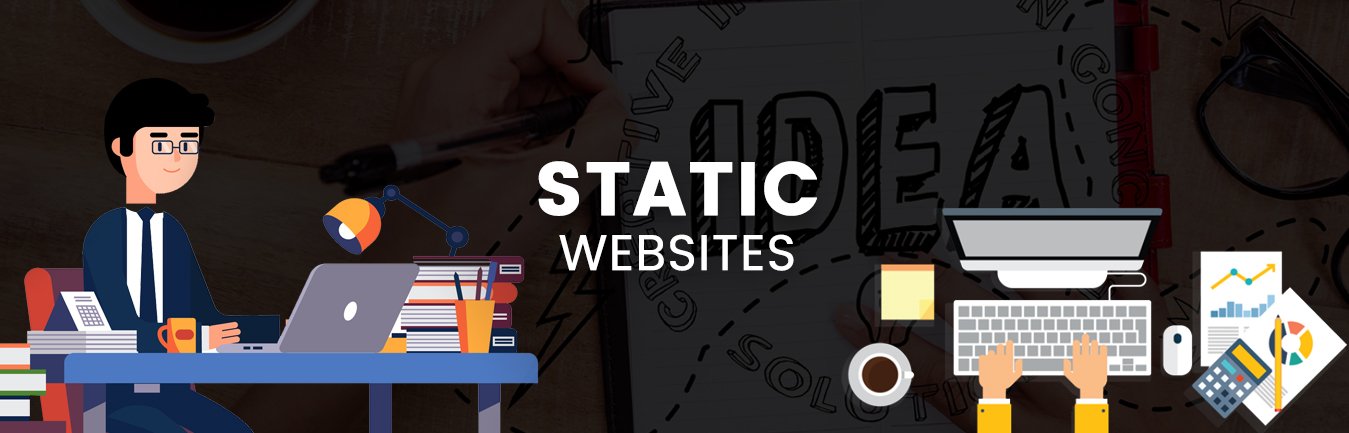 static website header banner