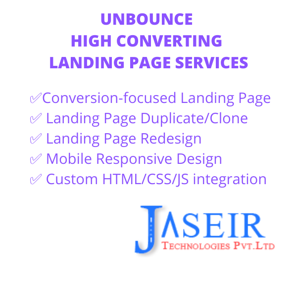 jASEIR UNBOUNCE LANDING PAGE SERVICES